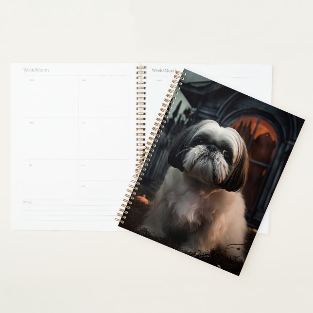 Shih Tzu Halloween Scary Planner (Display)