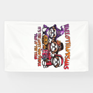 Shih Tzu Halloween Thanksgiving Christmas Classic  Banner