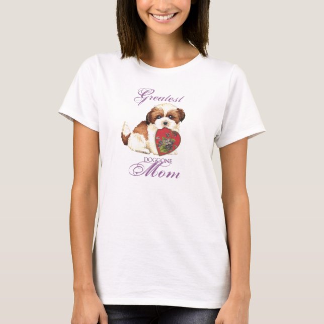 Shih Tzu Heart Mum T-Shirt (Front)