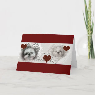 Shih-Tzu Hearts Greeting Card