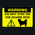 Shih Tzu Humourous Guard Dog Warning Magnet<br><div class="desc"></div>