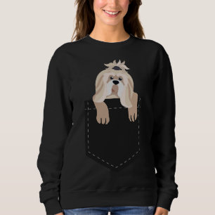Shih Tzu In Your Pocket  Sweet Puppy Sweatshirt