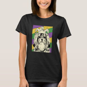 Shih Tzu Jester Mardi Gras Dog Mom or Dad T-Shirt