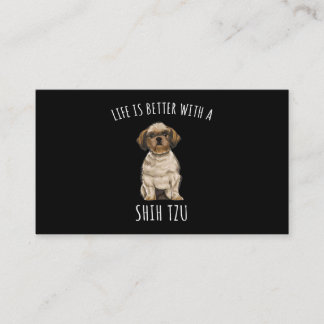 Shih Tzu | Life Is Better With A Shih Tzu Dog Love Enclosure Card