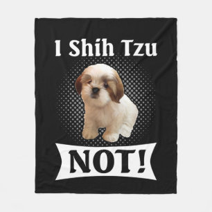 Shih Tzu Love Cute Funny Shih Tzu Fleece Blanket