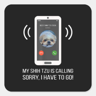 Shih Tzu Lover | Funny Shih Tzu Dog Square Sticker