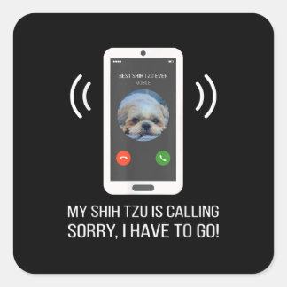 Shih Tzu Lover | Funny Shih Tzu Dog Square Sticker