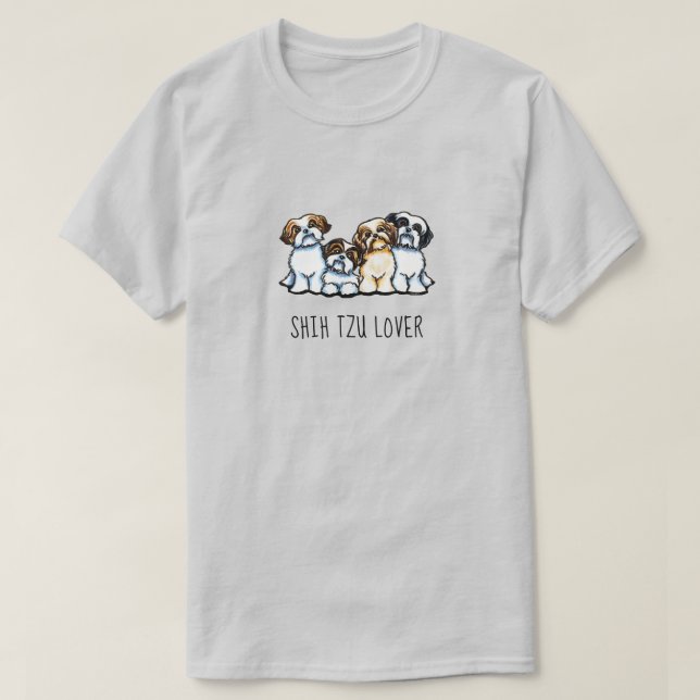 Shih Tzu Lover Personalised T-Shirt (Design Front)