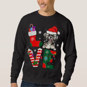 Shih Tzu Lover Santa Claus Christmas Dogs Pyjamas Sweatshirt