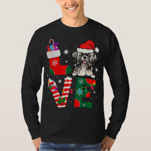Shih Tzu Lover Santa Claus Christmas Dogs Pyjamas T-Shirt