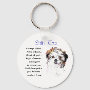 Shih Tzu Lovers Gifts Key Ring