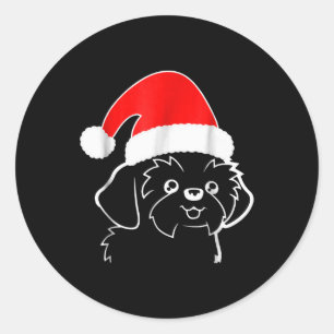 Shih Tzu Lovers Shih Tzu Ugly Christmas Gift Classic Round Sticker