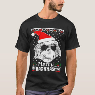 Shih Tzu Merry Barkmas Christmas Gif T-Shirt
