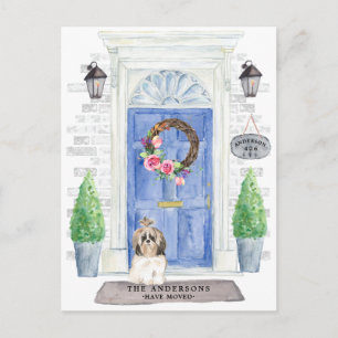 Shih tzu  Moving Announcement Postcard