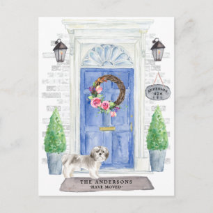 Shih tzu Moving Announcement Postcard