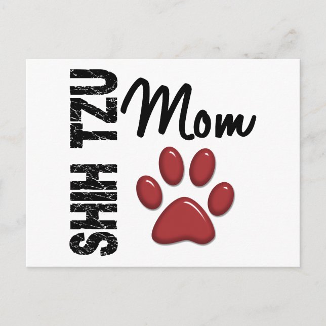Shih Tzu Mum 2 Postcard (Front)