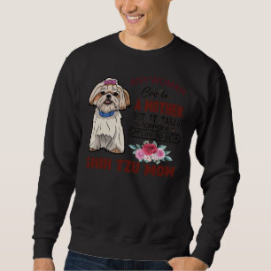 Shih Tzu Mum And Face Mask Sweatshirt