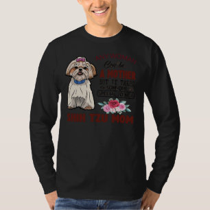 Shih Tzu Mum    And Face Mask      T-Shirt