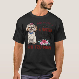 Shih Tzu Mum And Face Mask T-Shirt