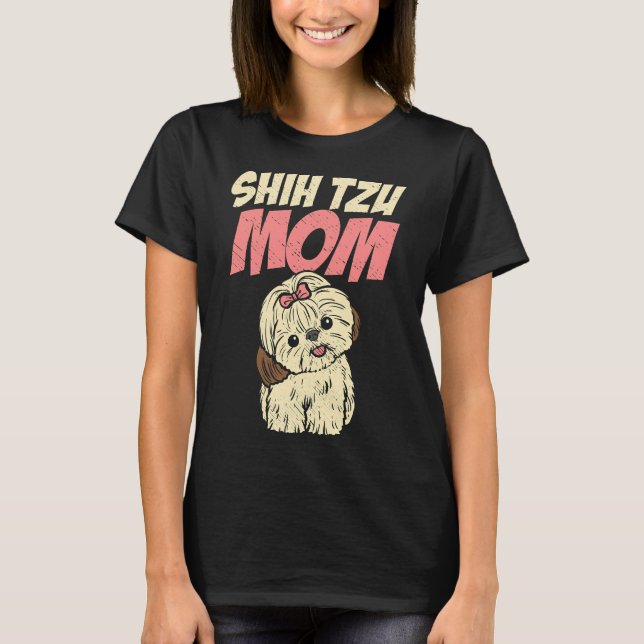 Shih Tzu Mum Partner Outfit     T-Shirt (Front)