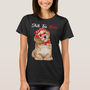 Shih Tzu Mum Quilt Svg For Men Dad Alignm T-Shirt