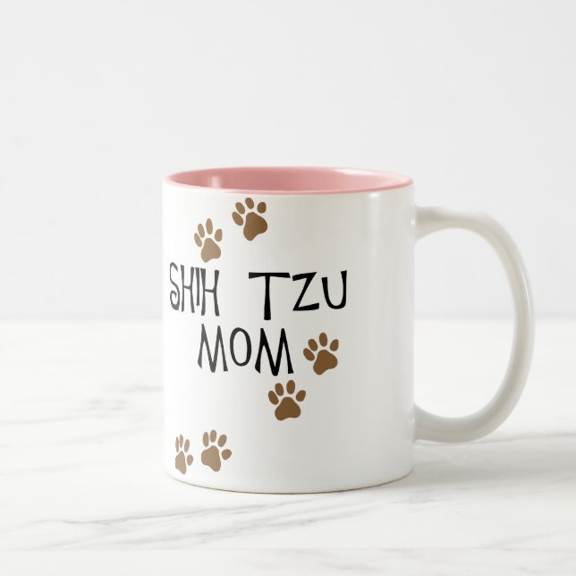Shih Tzu Mum Two-Tone Coffee Mug (Right)