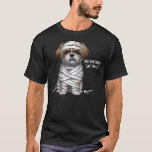 Shih Tzu Mummy Halloween Dog T-Shirt