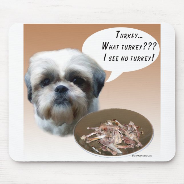 Shih Tzu (natural) Turkey Mouse Pad (Front)