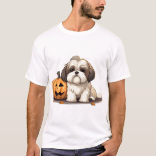 Shih Tzu on the theme of halloween Day T-Shirt