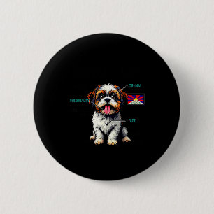 Shih Tzu Owner Funny Shih Tzu Lover  6 Cm Round Badge