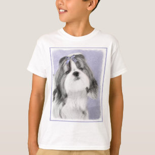 Shih Tzu Painting - Cute Original Dog Art T-Shirt
