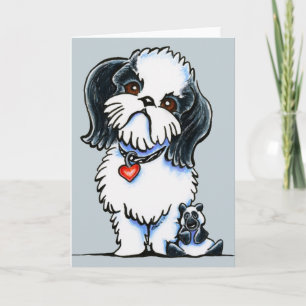 Shih Tzu Panda Card