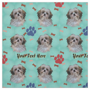 Shih Tzu Portrait Fabric