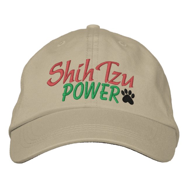 Shih Tzu Power by SRF Embroidered Hat (Front)