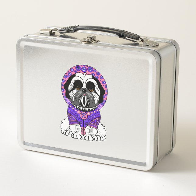 Shih Tzu Princess Metal Lunch Box (Front)