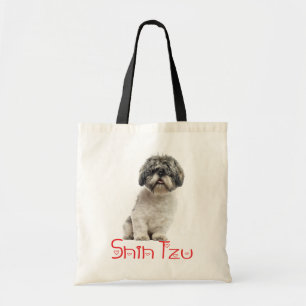 Shih Tzu Puppy Dog Love Reusable Tote Bag