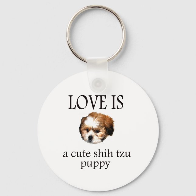 Shih Tzu Puppy Key Ring (Front)