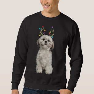 Shih Tzu Reindeer Christmas Dog Sweatshirt