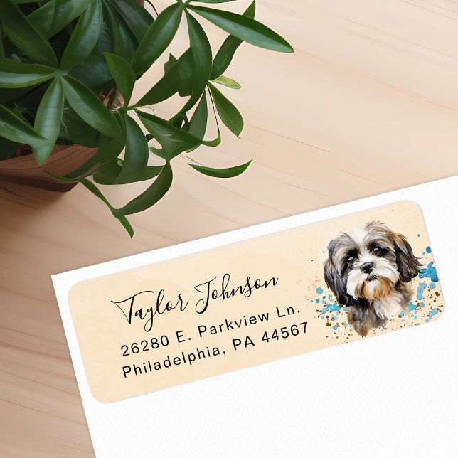Shih Tzu Return Address Label (Creator Uploaded)