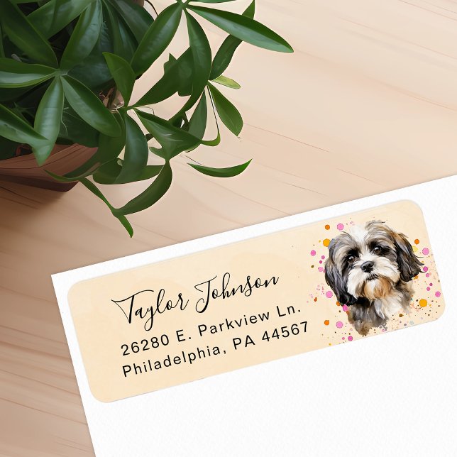 Shih Tzu Return Address Label (Creator Uploaded)
