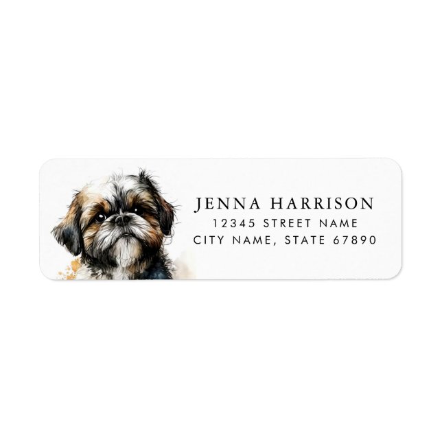 Shih Tzu Return Address Labels (Front)