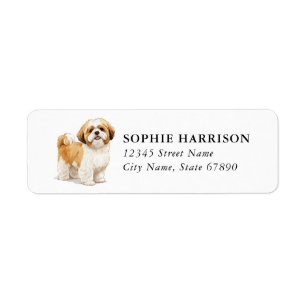 Shih Tzu Return Address Labels
