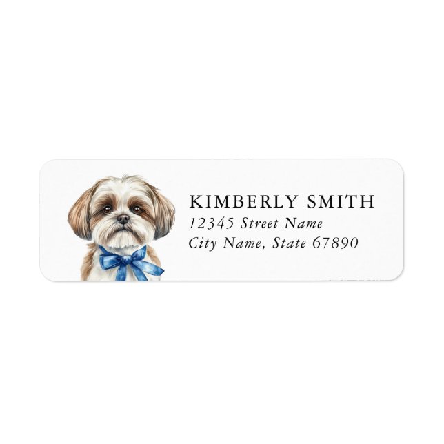 Shih Tzu Return Address Labels (Front)