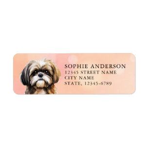 Shih Tzu  Return Address Labels