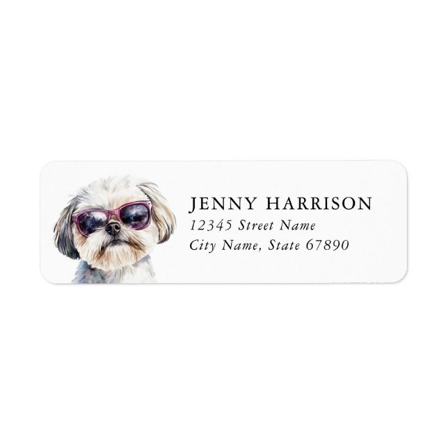 Shih Tzu Return Address Labels (Front)