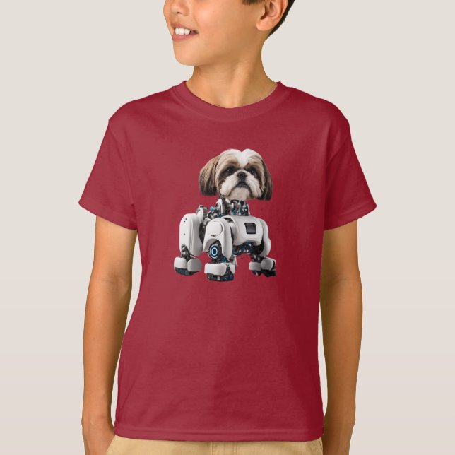  Shih Tzu Robot Kid's T-Shirt (Front)