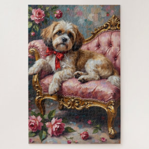 Shih Tzu Rococo Be Mine Valentine's Day Jigsaw Puzzle