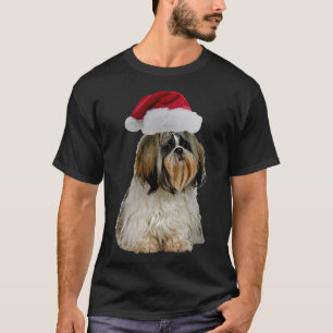 Shih Tzu Santa Claus Merry Christmas Relaxed Fit T-Shirt