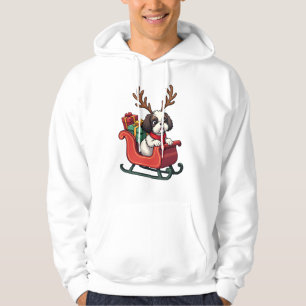 Shih Tzu Santa�s Sleigh Ride Hoodie