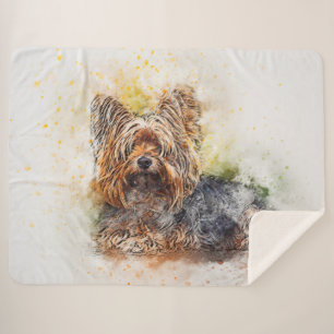 Shih Tzu Sherpa Blanket